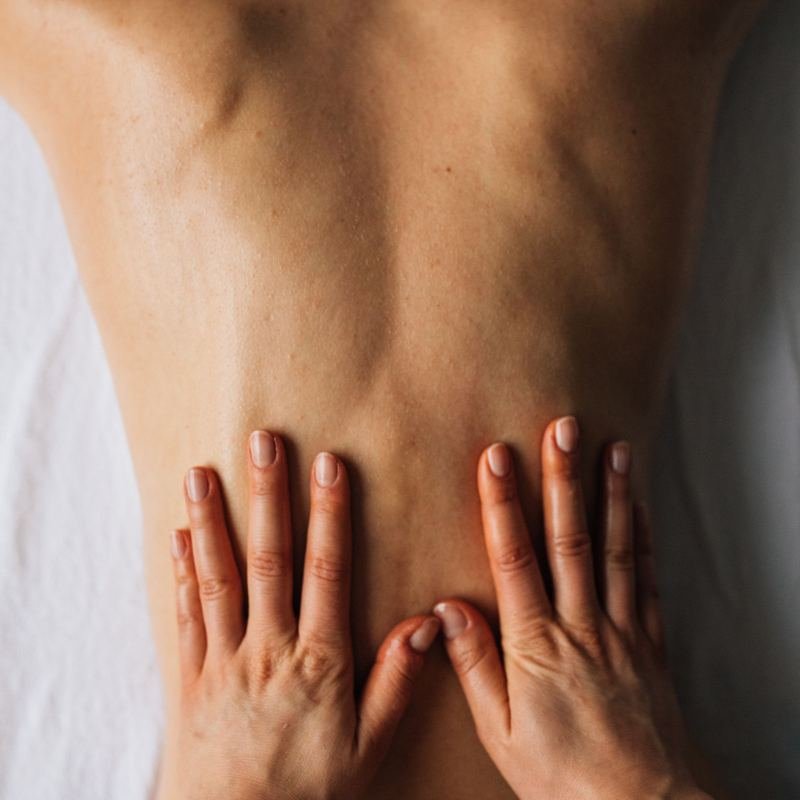 Ontspannende rugmassage